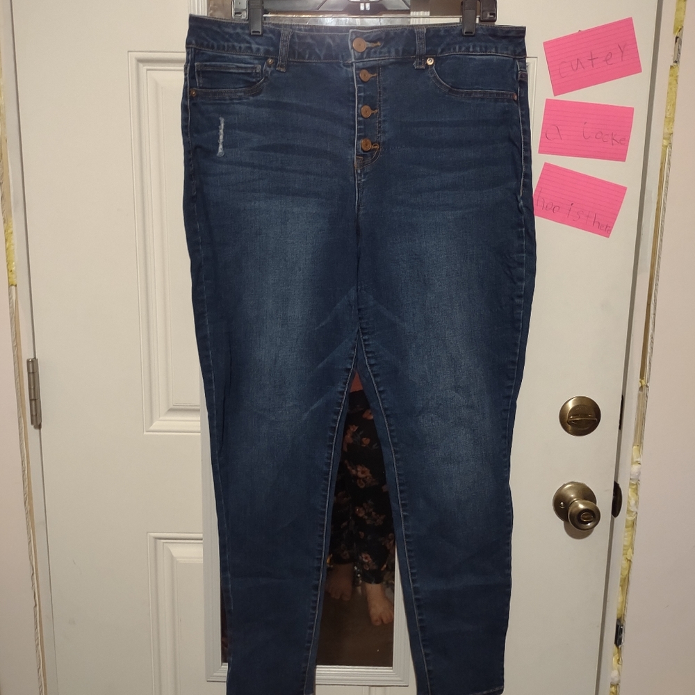 Maurices high rise dark wash jegging